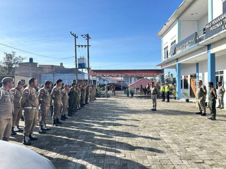 Satpol PP Karo Gandeng Satlantas Gelar Pelatihan Pengaturan Lalu Lintas
