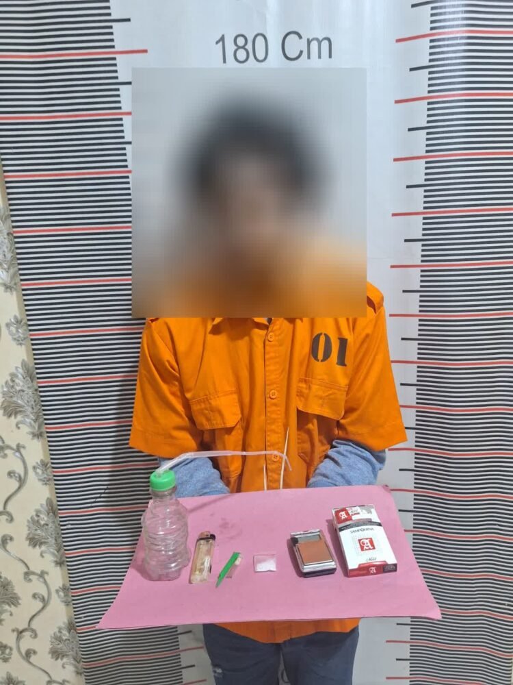 Unit Reskrim Polsek Salapian Amankan Seorang Pemilik Narkotika
