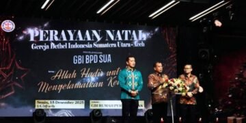 Bupati Karo Hadiri Perayaan Natal GBI Sumatera Utara – Aceh Tahun 2025