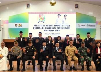 Bupati Karo Lantik 8 Pejabat Pimpinan Tinggi Pratama, Tegaskan Komitmen Kinerja