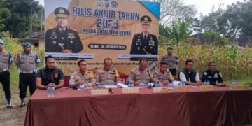 Gelar Rilis Akhir Tahun 2025, Polres Langkat Capaian Kinerja Disampaikan Secara Transparan