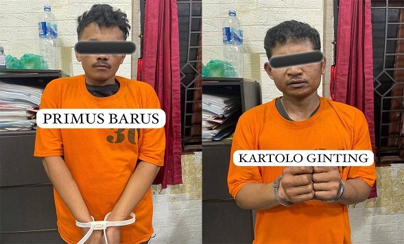 Polres Karo Tangkap Dua Pelaku Curanmor, Satu Unit R2 Berhasil Diamankan