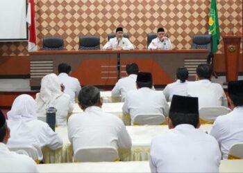 Pimpin Rakor, Kakanwil Kemenagsu Tekankan Kedisiplinan dan Kinerja Pegawai