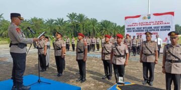 Kapolres Palas Pimpin Upacara Pelantikan dan Sertijab Kabag, Kasat, dan Kapolsek, Ini Daftarnya