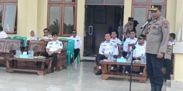 Bupati Padang Lawas Hadiri Tradisi Penyambutan Bintara Remaja Polri di Mapolres Padang Lawas