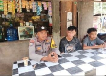 Bhabinkamtibmas Polsek Sosopan Laksanakan THTS dan Sambangi Warga Desa Banua Tonga