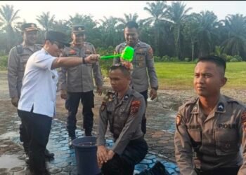 Tradisi Penyambutan Bintara Remaja Tahun 2026, Wakapolres Pimpin Apel Di Halaman Mapolres Padang Lawas