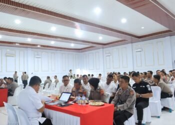 Tim Itwasum Polri Laksanakan Audit Tematik Penanganan Bencana Alam di Polres Langkat