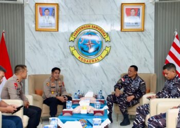 Kapolres Pelabuhan Belawan Pererat Sinergi Kamtibmas dengan Kodaeral I Belawan