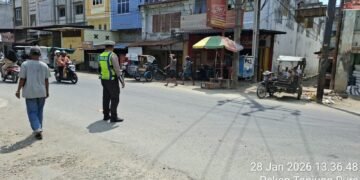 Polres Langkat Amankan Kunjungan Kerja Menteri Imigrasi dan Pemasyarakatan RI di Langkat