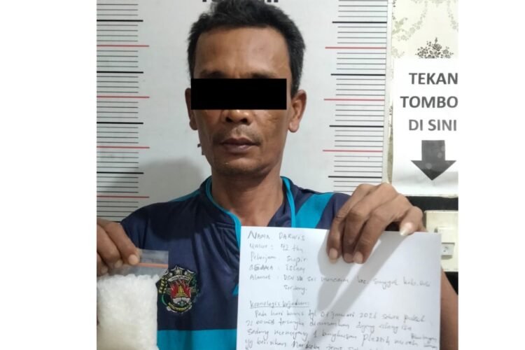 Unit Reskrim Polsek Medan Helvetia Amankan Pengedar Sabu di Jalan Klambir V