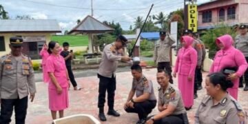 Syukuran Tahun Baru 2026, Polsek Kutalimbaru Beri Apresiasi Personel Naik Pangkat