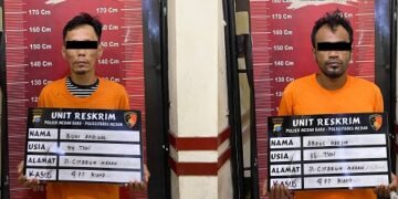 Unit Reskrim Polsek Medan Baru Amankan Dua Pelaku Pencurian Rumah
