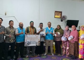 Sambut Bulan Suci Ramadan, PT PLN Indonesia Power UBP Pangkalan Susu Berkolaborasi dengan PT Indonesia Power Pemeliharaan dan PT PLN Indonesia Power Services Menyerahkan Sebanyak 185 Paket Sembako
