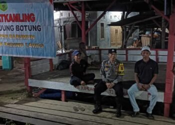 Polsek Barumun Lakukan Sambang Satkamling, Jaga Kamtibmas di Wilayah Hukum