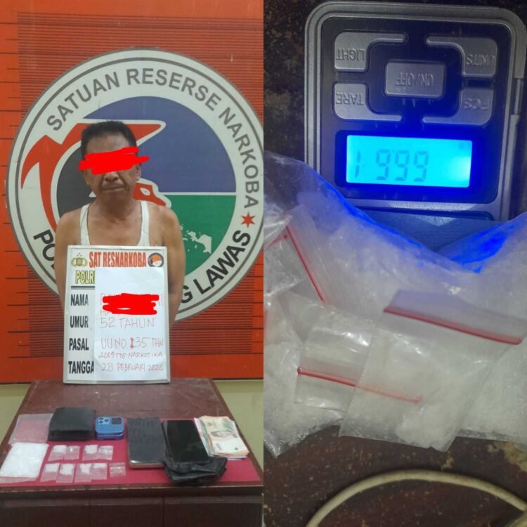 Sering Transaksi dan Konsumsi Narkoba Didalam Rumah, seorang Pengedar Sabu di Barumun Diringkus Polisi