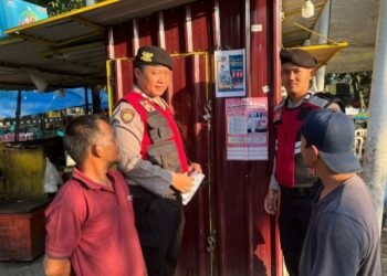 Sat Samapta Polres Langkat Gelar Patroli Blue Light dan Sosialisasi Call Center 110