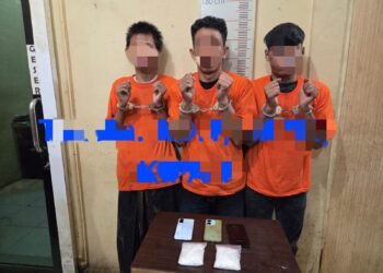 Satnarkoba Polres Langkat Amankan Tiga Terduga Pengedar, Sita 190,50 Gram Sabu di Stabat