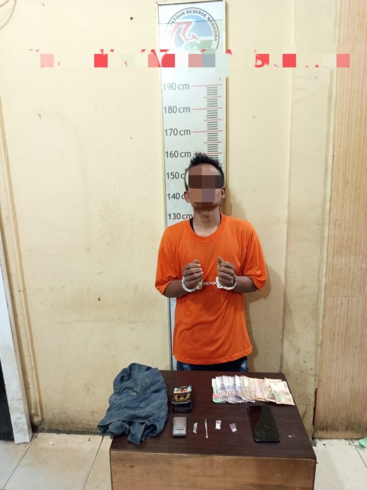 Sat Narkoba Polres Langkat Tangkap Pelaku Penyalahgunaan Sabu di Brandan Barat