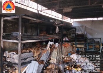 Gudang Tiner di Brayan Terbakar