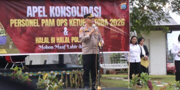 Apel Konsolidasi dan Halal Bihalal, Kapolres Karo : Bukti Soliditas Personel Jaga Kondusifitas Lebaran