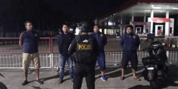 Antisipasi Tindak Kejahatan, Kasat Reskrim Polres Padang Lawas dan Personil Patroli Wilayah Rawan