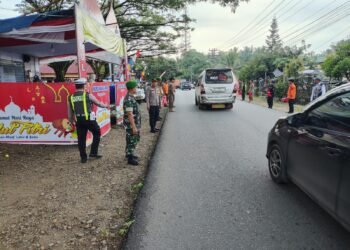 Giat Rutinitas Personil Pos Pam II Sosa Polres Palas