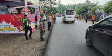 Giat Rutinitas Personil Pos Pam II Sosa Polres Palas