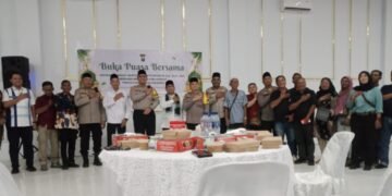 Momen Pererat Silaturahmi, Kapolres Langkat Buka Puasa Bersama Wartawan