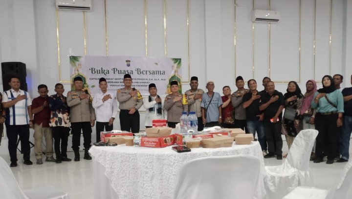 Momen Pererat Silaturahmi, Kapolres Langkat Buka Puasa Bersama Wartawan