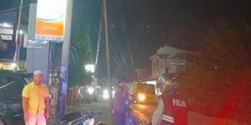 Polsek Sosa Gelar Patroli Blue Light, Cegah Gangguan Kamtibmas