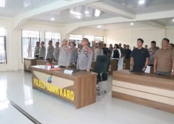 Kapolres Karo Beri Arahan ke PJU dan Perwira, Tindak Lanjut Rapim Polri 2026