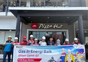 PGN Area Medan Gas In Dua Outlet Pizza Hut, Dorong Pertumbuhan Pelanggan Kecil Tahun 2026