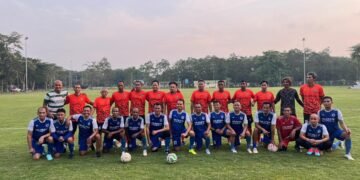 Menjaga Kebugaran, 77 FC Cukur Tim Polresta Deli Serdang 2-0