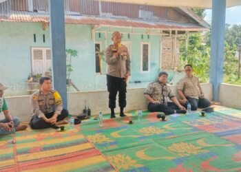 Polsek Pancur Batu Sosialisasikan Bahaya Narkoba kepada Warga Dusun IV Sampak Kuning