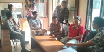 Satres PPA dan PPO Polres Tanah Karo Serahkan Bayi kepada Ayah Kandung