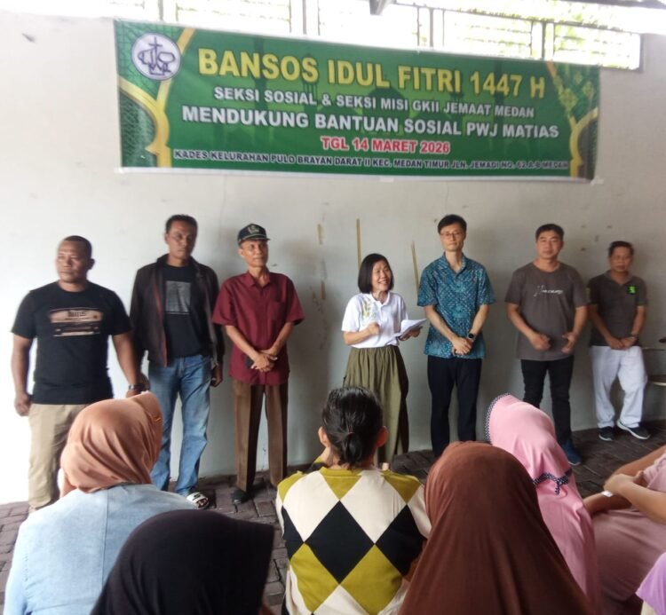 Sambut Idulfitri 1447 H, GKII Rumah Matias Salurkan 100 Paket Sembako untuk Warga Pulo Brayan