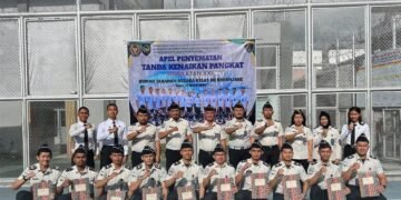 Apresiasi Dedikasi Petugas, Rutan Kabanjahe Sematkan Tanda Kenaikan Pangkat Angkatan 2021