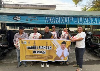 Anggota DPR RI Maruli Siahaan Berikan Bantuan Tali Kasih kepada Wartawan di Medan