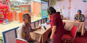 Kapolres Karo Terima Kunjungan Taruna Akpol yang Melaksanakan Cuti di Pos Pam Ops Ketupat Berastagi