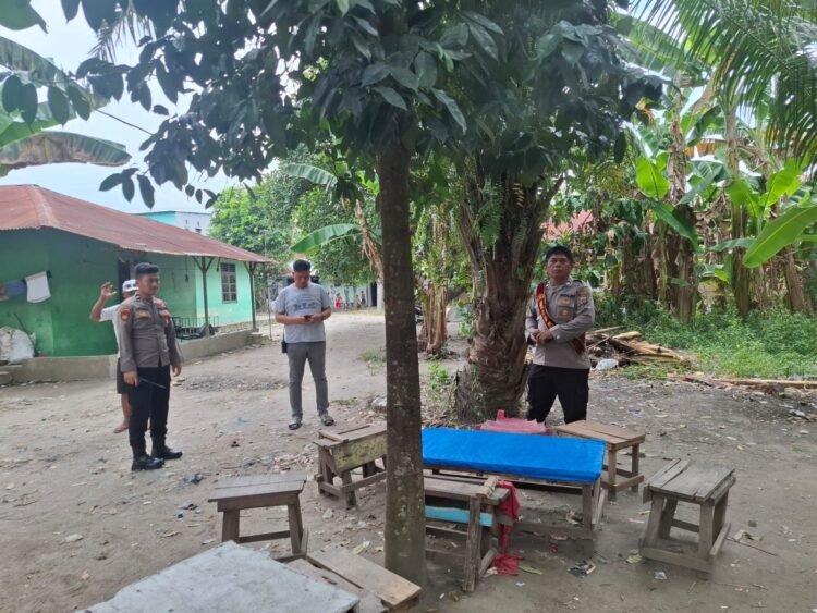 Respons Aduan Warga, Polsek Medan Tembung Cek Lokasi Dugaan Judi di Sei Rotan