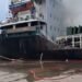 KM Bintang Mas HSB 7 Terbakar di Dermaga 202 Ujung Baru Belawan