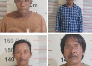 Ringkus Pelaku Pungli, Polsek Pangkalan Susu Amankan Empat Pria 