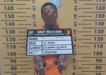Polsek Medan Kota Amankan Residivis Pelaku Curanmor