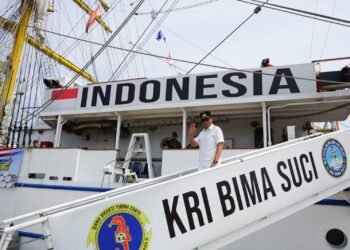 KRI Bima Suci Tiba di Belawan, Rico Waas Siap Kenalkan Potensi Medan ke Mata Dunia