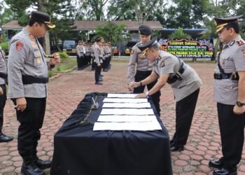 Polres Langkat Laksanakan Sertijab, Perkuat Kinerja Profesional dan Pelayanan Publik
