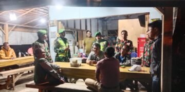 Danramil 02/Kutalimbaru Gelar Patroli Pos Kamling Bersama LMP