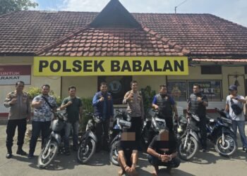 Polsek Babalan Ungkap Kasus Curanmor