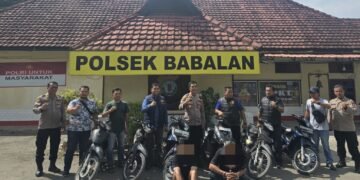Polsek Babalan Ungkap Kasus Curanmor
