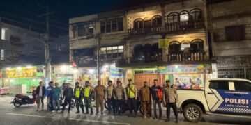 Patroli 3 Pilar Polsek Medan Area Sambangi 9 Titik Rawan
